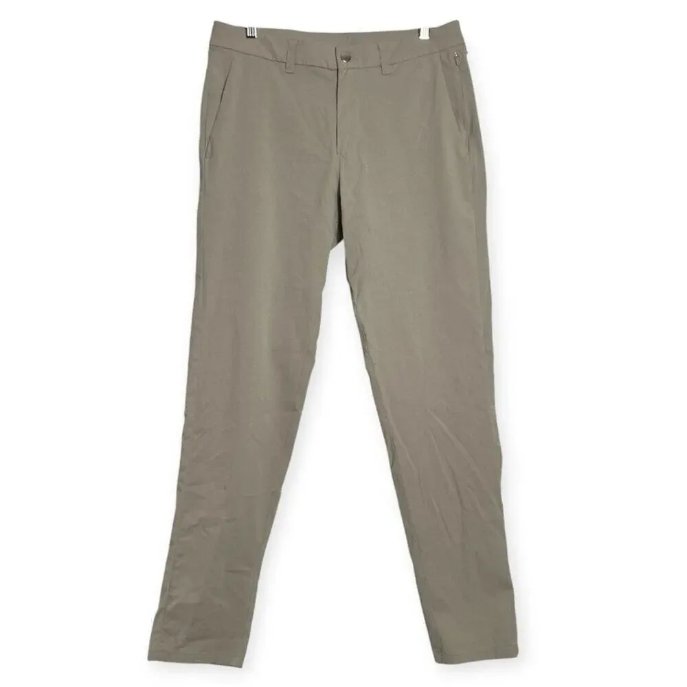 Lululemon Commission Slim Pant Ventlight SIZE 31 Gray Beige Chino